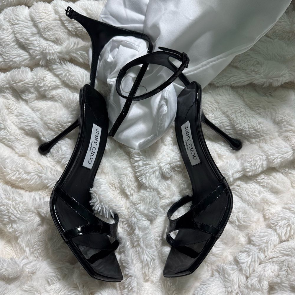 Jimmy Choo Ixia 95 Patent Sandal - Picture 10 of 12